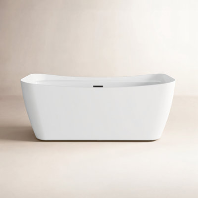 Dezra 59'' x 30.7'' Soaking Bathtub