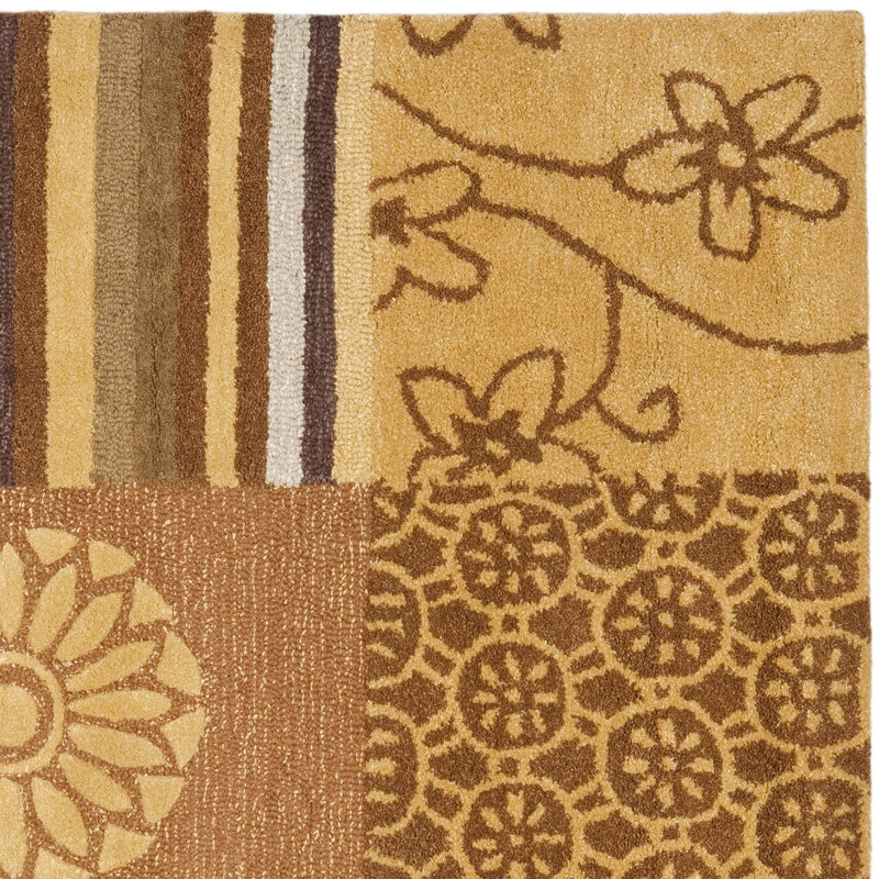 Soho Hand Tufted Wool & Viscose Pile Abstract Rug, Runner 2'6" x 8'