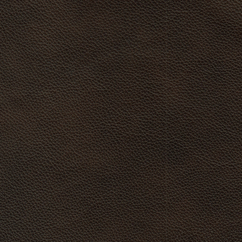 Repose-pieds Mikyah, Cuir véritable chocolat