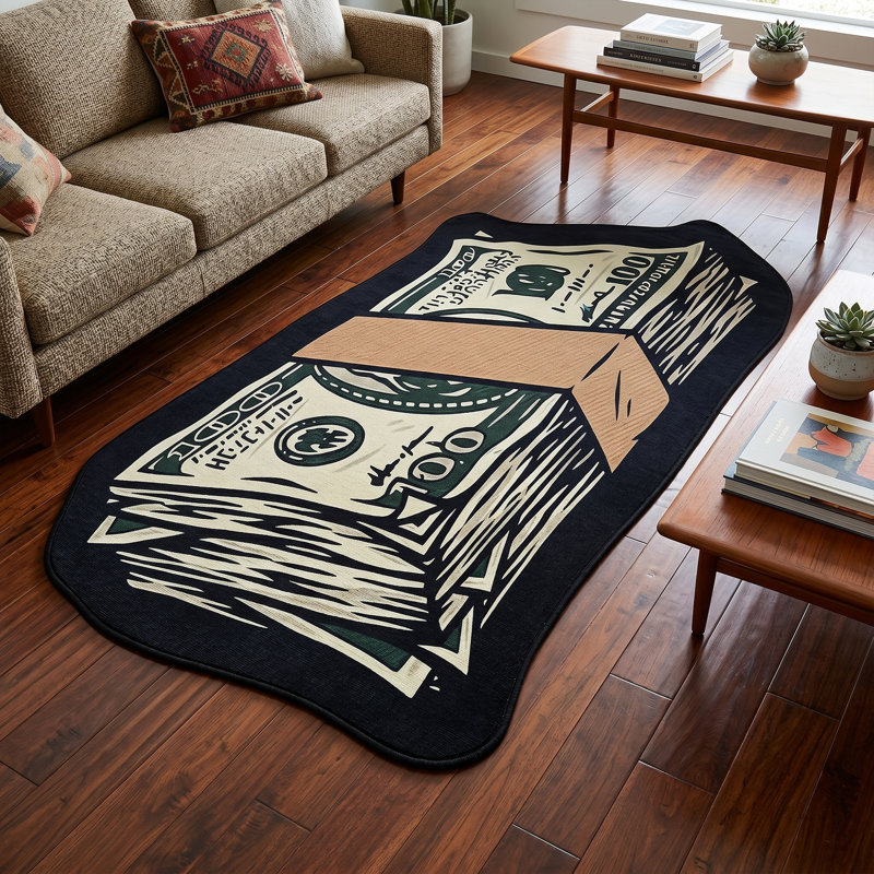 Tapis à motif d'argent