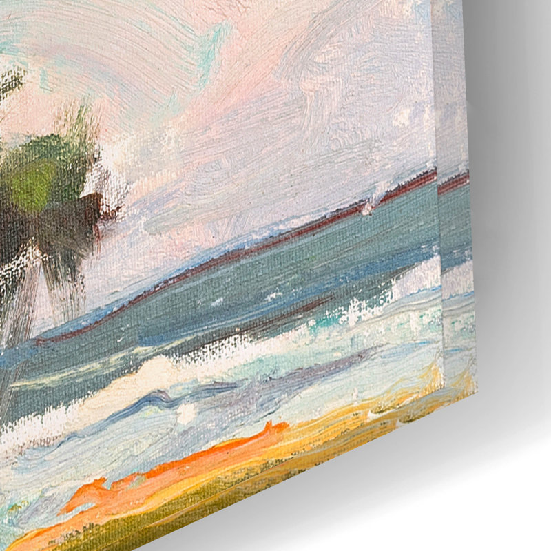 «Six Palms» par Richard A. Rodgers, acrylique, H 12 po x l 16 po x P 0,13 po
