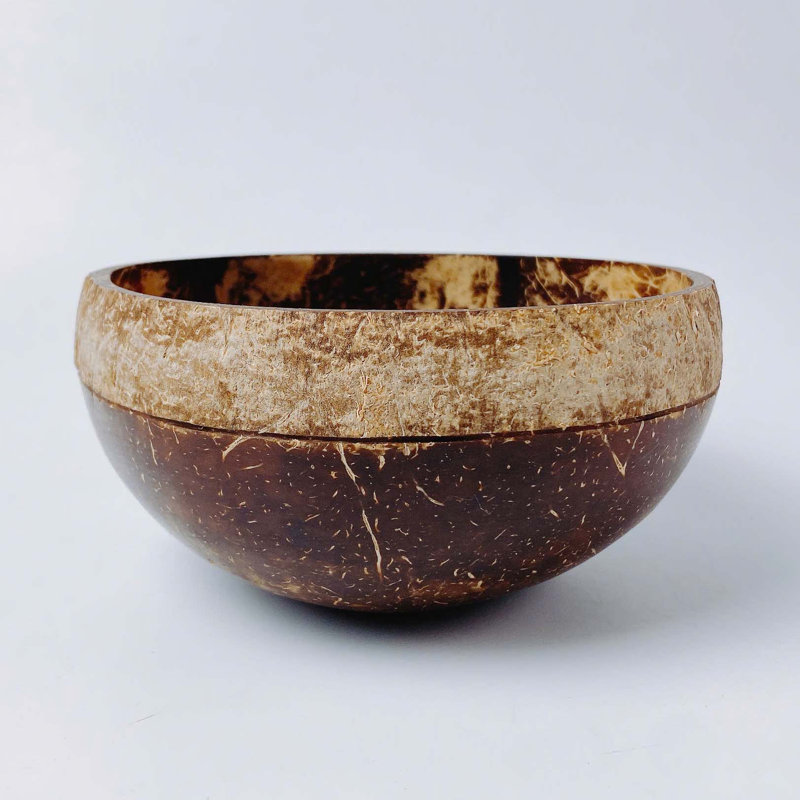 Bol décoratif en coquille de noix de coco à 2 tons - E4D1CFF607C04FE891EB3D7E65BCEA61