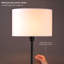 Lampe sur pied à DEL abat-jour tambour Kelisia-1816545885