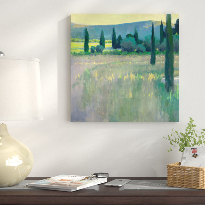 «Evening at the Chateau», reproduction sur toile, H 12 po x l 12 po x P 1,5 po, Pas de tapis, Toile tendue