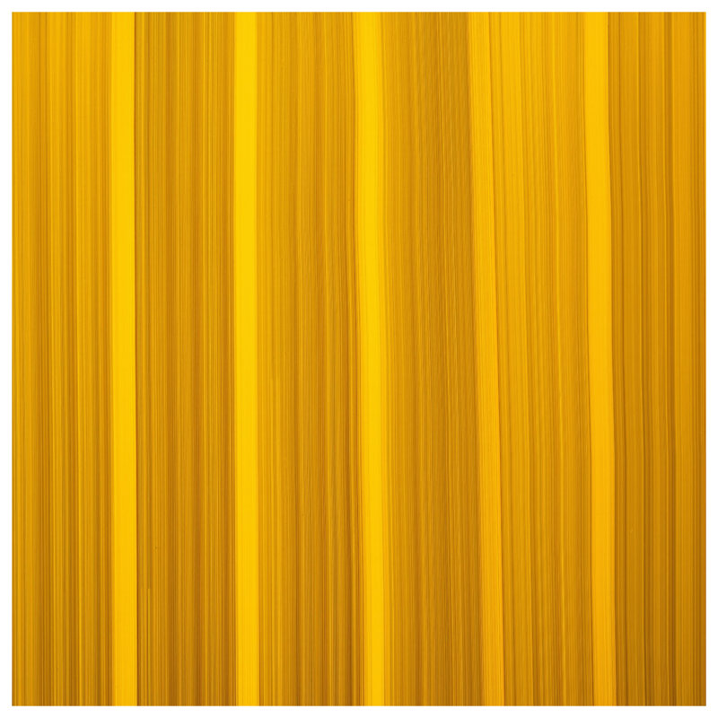 Coussins décoratifs jaunes à rayures verticales, 18 po x 18 po
