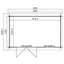 Lasita Amira 230 - 12.5 x 8 Ft. Pent Roof Summerhouse With Single Glazed Windows (28mm)