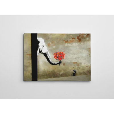 Bansky, impression sur toile tendue