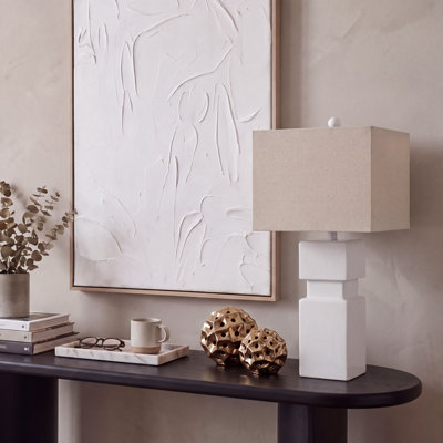 Ardra, 24 Inch, Resin Table Lamp