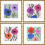Studies In Blue, Plum, Orange, And Multi Print by Dana Gibson