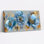 Ensemble de 1 tableau mural sur toile tendue représentant une pivoine et une feuille