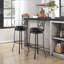 Chaise de salle à manger pivotante en similicuir 1pc