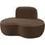 Chaise rembourrée en velours Swerve-1425424405