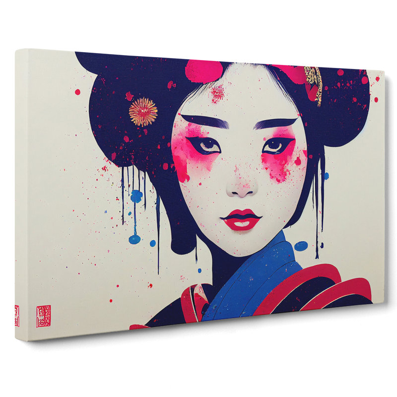 A Splashed Geisha Vol.6 Abstract - Wrapped Canvas, 35cm H x 50cm W x 3cm D