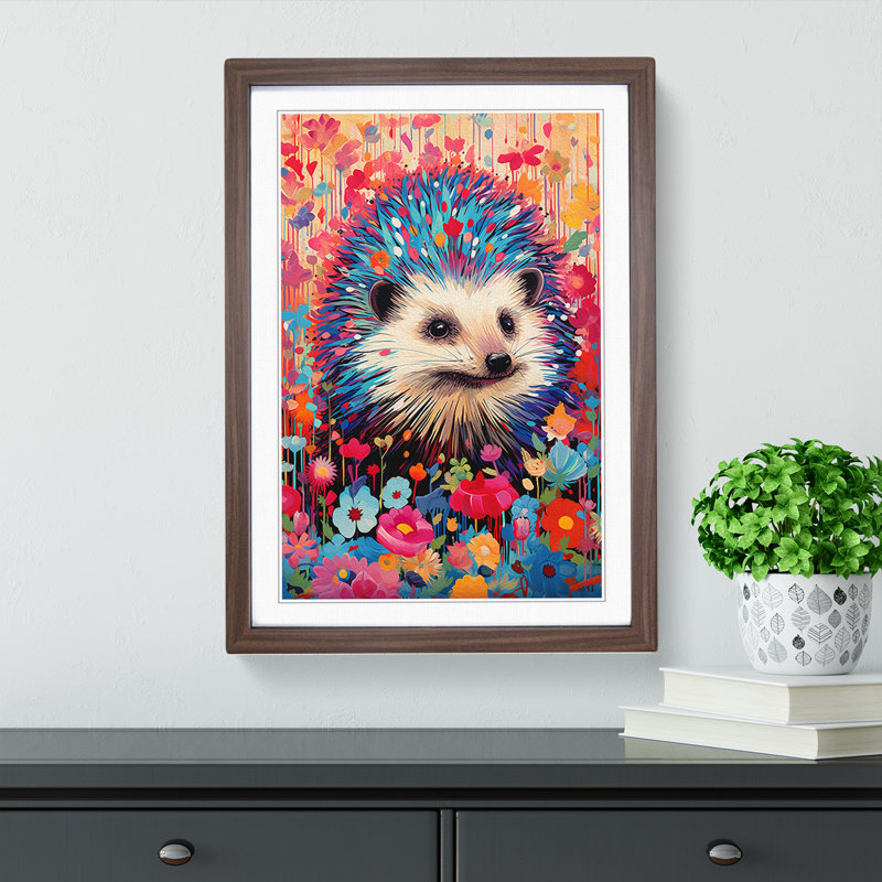 Hedgehog Pop - Framed Print