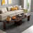 Modern Rectangle Coffee Table Set With Modular L-shape Design-301535608