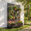 Jardinière mobile surélevée en métal 47 x 16 x 73