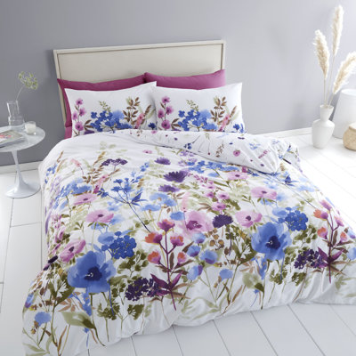 Countryside Floral Reversible Duvet Cover Set with Pillowcases