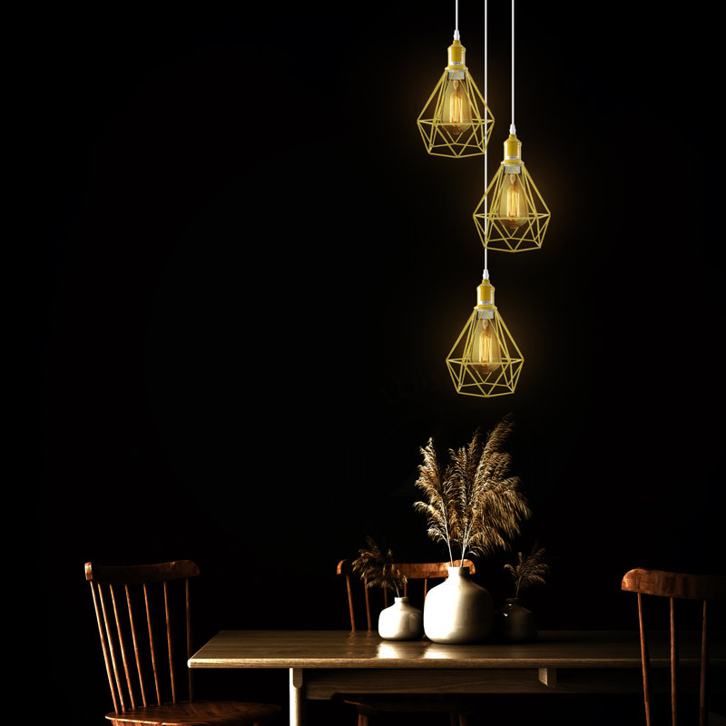 Alfie-Lee 3 - Light Pendant, Yes, Yellow