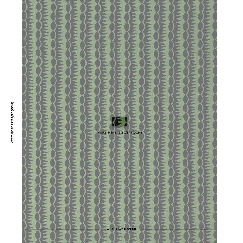 Schumacher x Drusus Tabor Dagger Stripe Fabric
