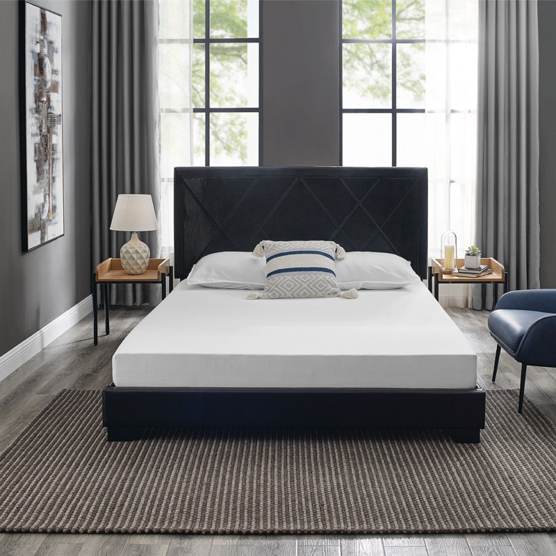 Matelas en mousse à mémoire de forme ferme de 6 po, Lit simple, 6"