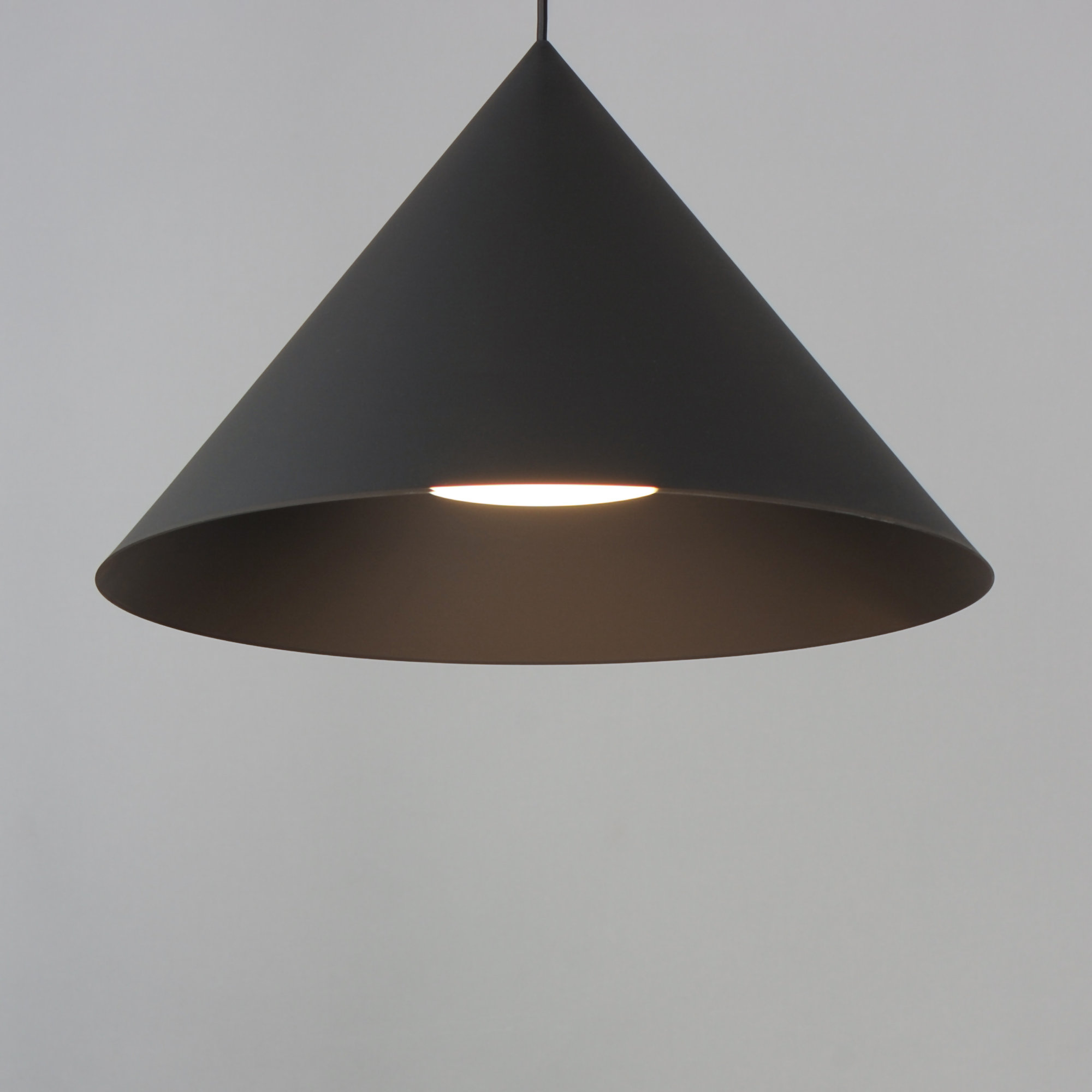 Cordie Single Light Pendant, Black