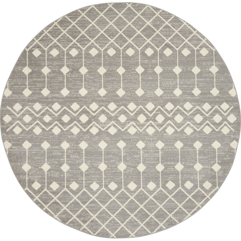Vigue Geometric Indoor Rug, Round 8'