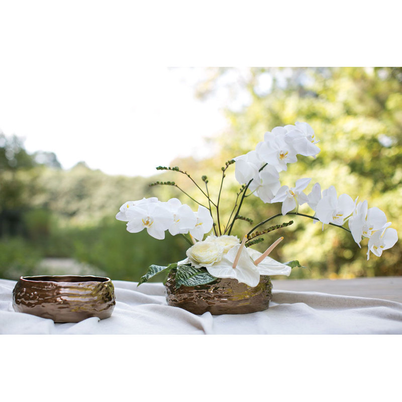 Pot à fleurs Hollywood, H 4 po x l 10,5 po x P 10,5 po