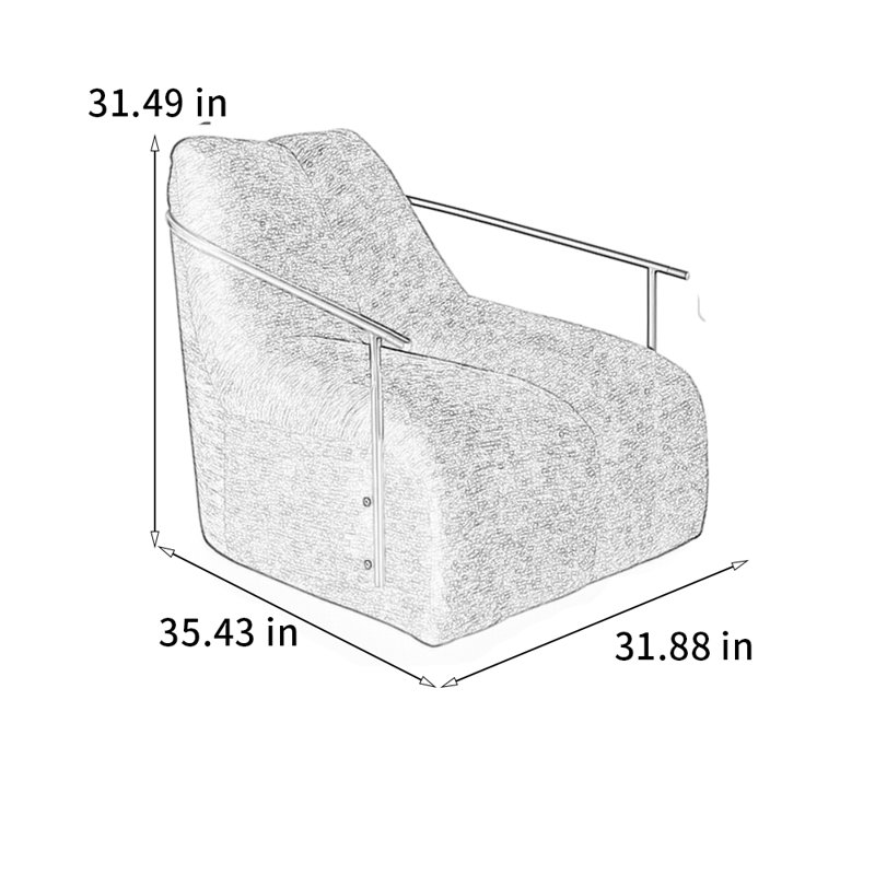 Fauteuil rotatif élégant à 360 °