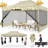 15 Ft. W x 10 Ft.DHeavy Duty Canopy Tent, Pop up Gazebo with Netting Screened-100081944