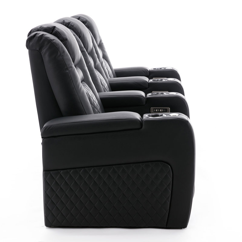 Broadway Cinema Chair Theatre Sofa, Black