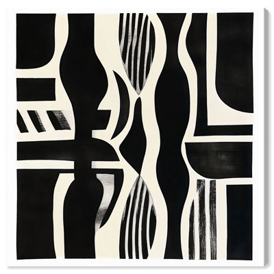 Noir Patterns Canvas Modern Abstract Art by Art Remedy
