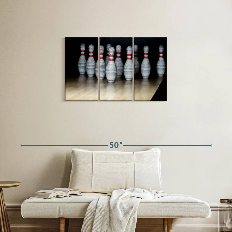 Old Bowling Pins, 20" H x 33" W