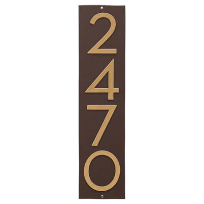 Plaque murale rectangulaire verticale flottante 6 po