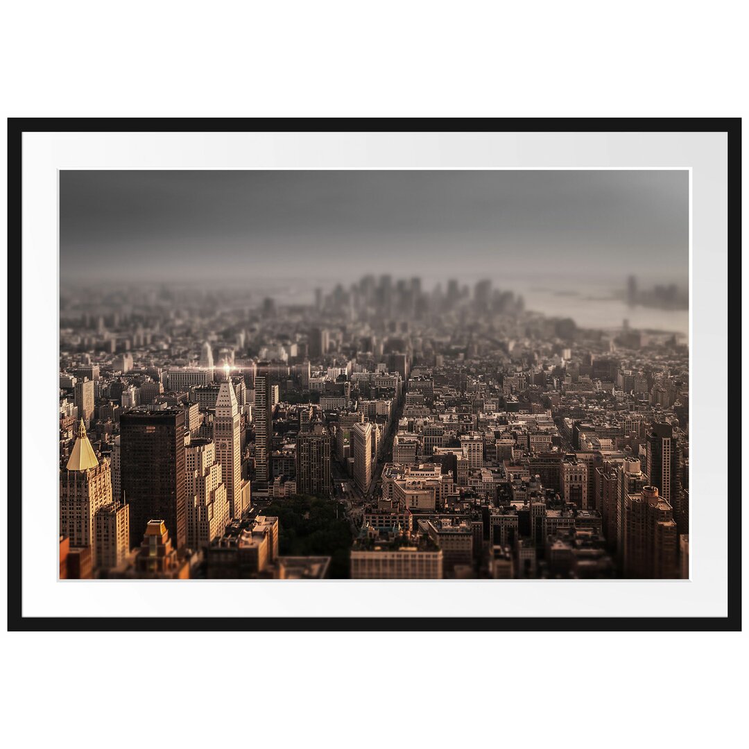 New York City bei Sonnenuntergang Fotokunstdruck Poster