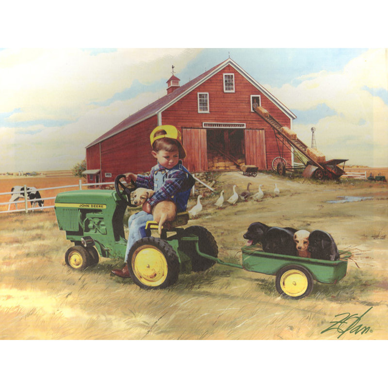 Tracteur, H 28 po x l 37 po