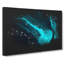 Neon Blue Jellyfish - Wrapped Canvas-56641123