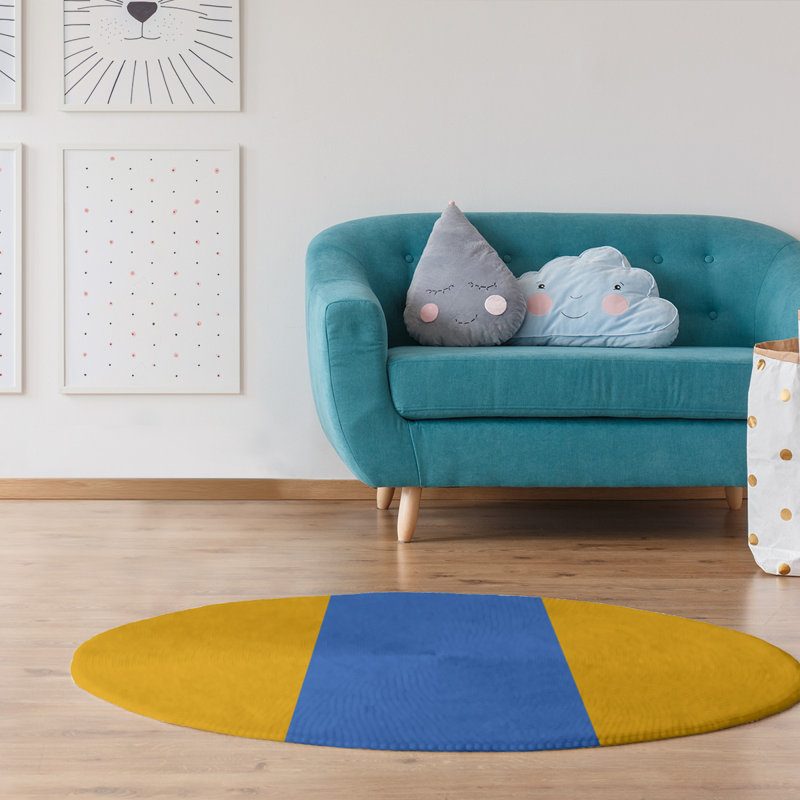 Chenille Indoor Rug, Round 5'