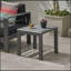 Table d'appoint de patio avec plateau givré Cape Coral-856401849