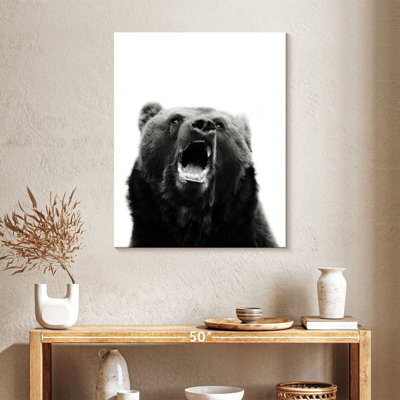 «Snarling Grizzly Bear» sur toile