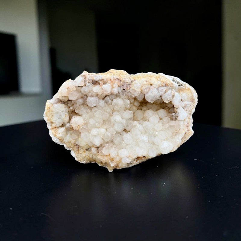 Grappe de quartz Anandalite arc-en-ciel