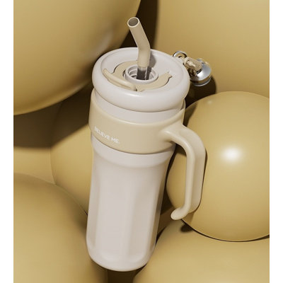 Bouteille d'eau Bouteille d'eau Flacon gobelet 40 oz Tasse à gobelet à double paroi avec poignée et gobelet isotherme pour café
