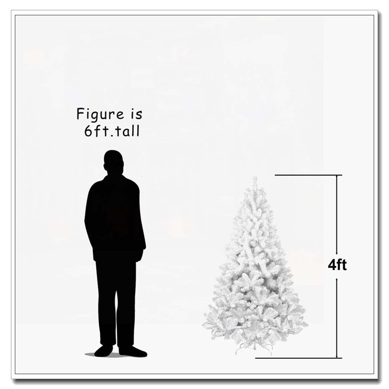 Arbre de Noël blanc 7,5 pi