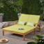 Double chaise longue de patio avec coussin-1442024950