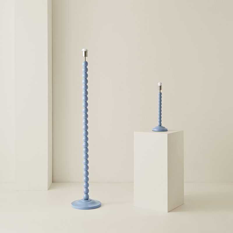 Bobbles 130cm Painted Traditional Floor Lamp, Powder