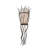 Rustic Lodge Steel Flush Mounted Sconce