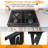 Stove Gap Covers Stainless Steel -Length 23.4" Width 0.79",Stove Gap Filler, Oven Gap Filler, Oven Side Gap Filler, Range Trim Kit, Heat Resistant And Easy To Clean, Black(2PCS)