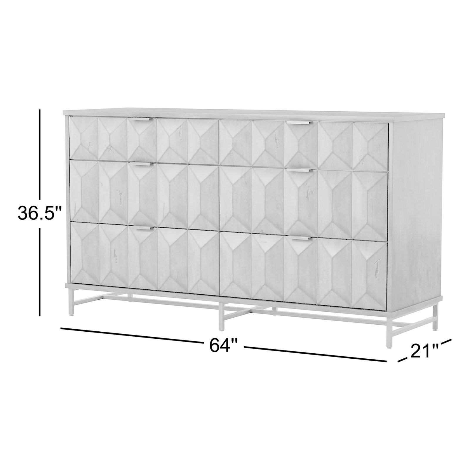 Dalhart 6 Drawer Double Dresser