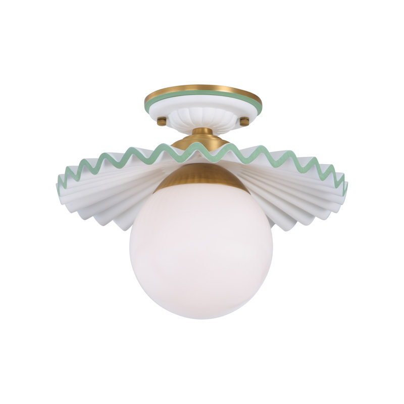 Amanda Lindroth Fancy Ruffle Flushmount