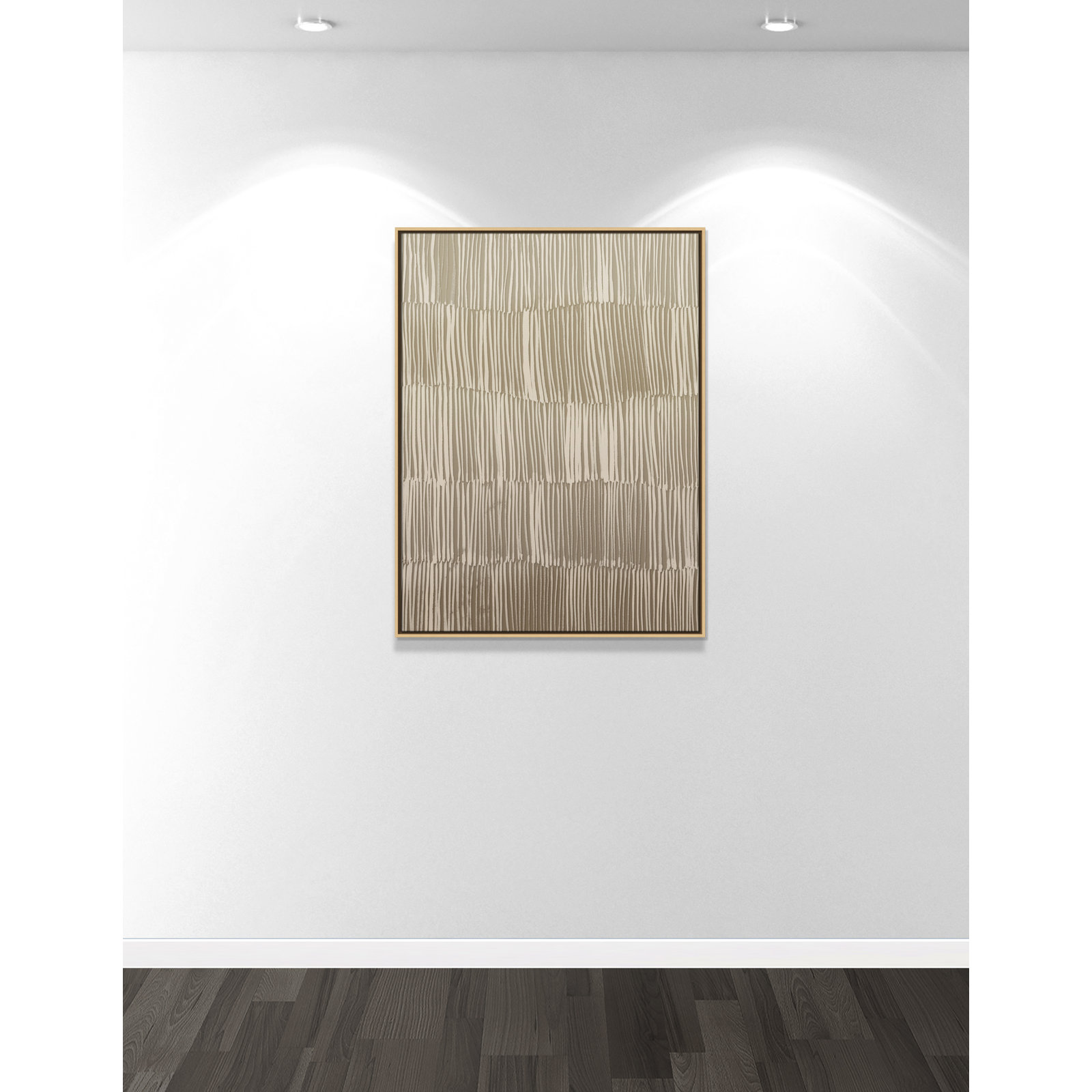 Linear Calm I Print by , 41.5" H x 31.5" W, Natural Floater