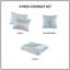 Ensemble de courtepointe 4 pièces avec coussin décoratif King-119922246-119922245